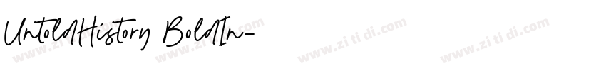 UntoldHistory BoldIn字体转换